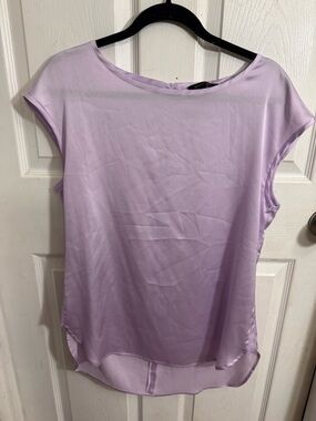 Banana Republic Lavender Cap-Sleeve Blouse